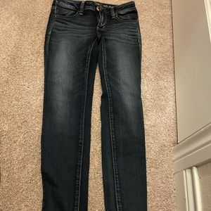 American eagle super low jeans size 0